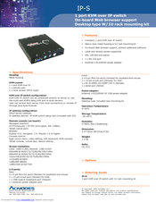 Acnodes IP-S Specifications