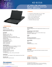 Acnodes KD 81516 Specifications