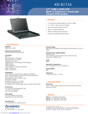 Acnodes KD 81716 Specifications