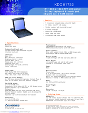 Acnodes KDC 81732 Specifications