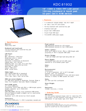 Acnodes KDC 81932 Specifications