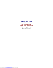Acnodes PANEL PC 1000 User Manual