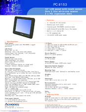 Acnodes PC 8153 Specifications