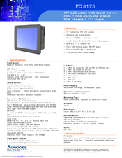 Acnodes PC 8175 Specifications