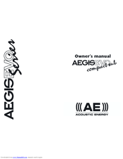 Acoustic Energy Aegis Evo Sub Owner's Manual