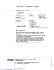 Acoustic Energy Aego P5 MkII Owner's Manual