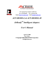 Actisys IrReady ACT-IR100SL-M User Manual