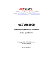 Actisys ACT-IR8200D Design Specification