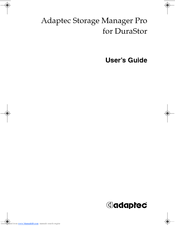 Adaptec DuraStor 6200SR User Manual