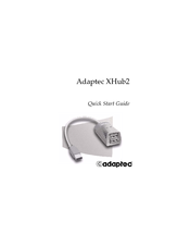 Adaptec XHub2 - Hub - USB Quick Start Manual