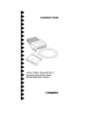 Adaptec APA-358A Installation Manual