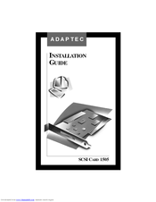 Adaptec SCSI CARD 1505 Installation Manual