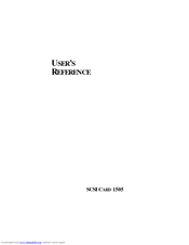 Adaptec SCSI CARD 1505 User Reference Manual