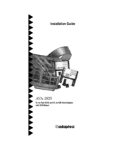 Adaptec AVA-2825 Installation Manual