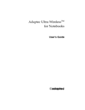 Adaptec Ultra Wireless AWN-8030 User Manual