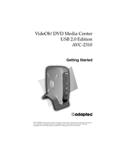 Adaptec VideOh! AVC-2310 Getting Started