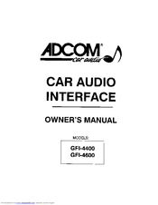 Adcom GFI-4600 Owner's Manual