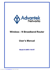 Advantek Networks AWR-11N-RT User Manual