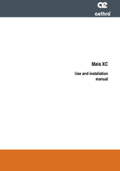 Aethra Maia XC Use And Installation  Manual