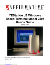 Affirmative 2505 User Manual