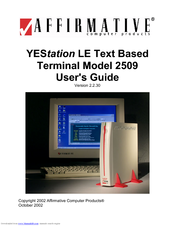 Affirmative 2509 User Manual