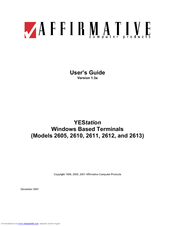 Affirmative 2613 User Manual
