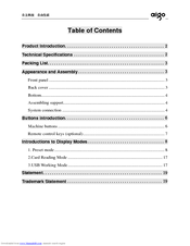 Aigo F5005 User Manual