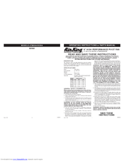 Air King 9530 Operating Instructions And Parts Manual