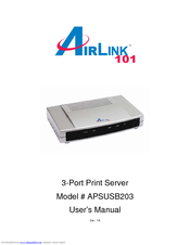 Airlink101 APSUSB203 User Manual