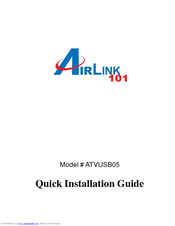 Airlink101 ATVUSB05 Quick Installation Manual