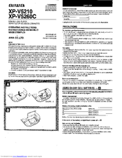 Aiwa XP-V5260C Operating Instructions Manual