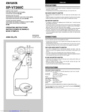 Aiwa XP-V7260C Operating Instructions