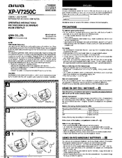 Aiwa XP-V7250C Operating Instructions Manual