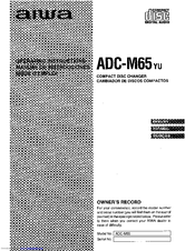 Aiwa ADC-M65 YZ Operating Instructions Manual
