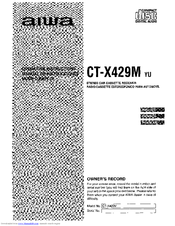 Aiwa CT-X429 Operating Instructions Manual