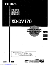 Aiwa XD-DV170 Operating Instructions Manual