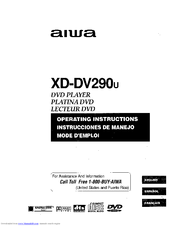 Aiwa XD-DV290 Operating Instructions Manual