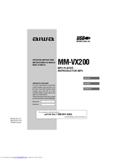 Aiwa MM-VX200 Operating Instructions Manual