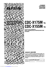 Aiwa CDC-X175 Operating Instructions Manual