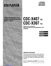 Aiwa CDC-X307 Operating Instructions Manual