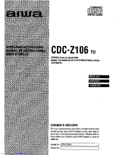 Aiwa CDC-Z106 Operating Instructions Manual