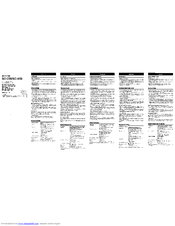 Aiwa SC-A58 Operating Instructions