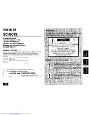 Aiwa SC-UC78 Operating Instructions Manual