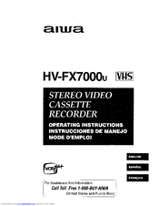 Aiwa HV-FX7000 Operating Instructions Manual