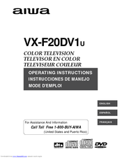 Aiwa VX-F20DV1U Operating Instructions Manual