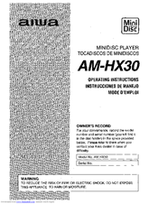 Aiwa AM-HX30 Operating Instructions Manual