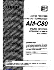 Aiwa AM-C80 Operating Instructions Manual