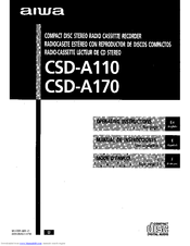 Aiwa CSD-A170 LH Operating Instructions Manual