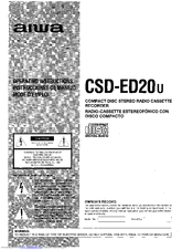 Aiwa CSD-ED20 Operating Instructions Manual