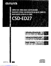 Aiwa CSD-ED27 Operating Instructions Manual